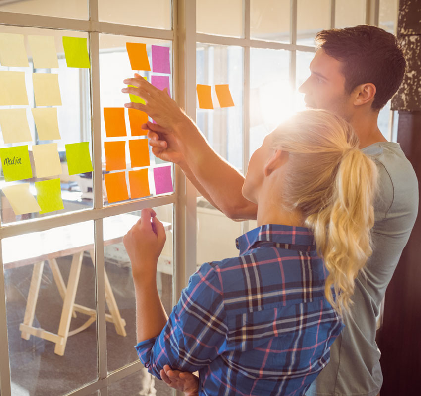 Young creative business people at office