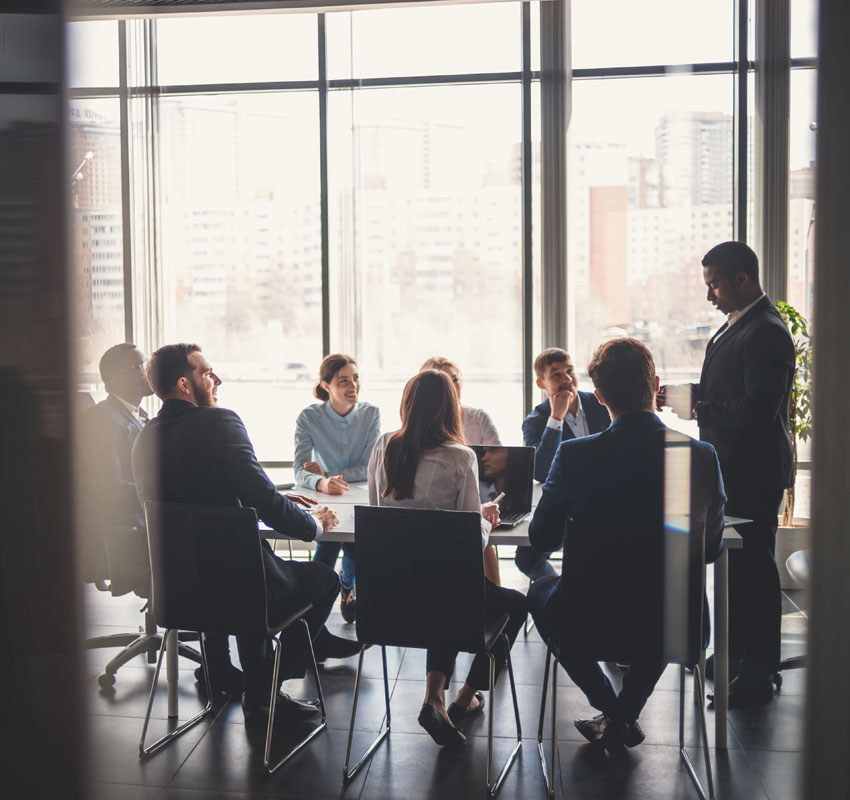 Business people working in conference room